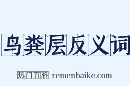 鸟粪层反义词是什么意思的图片
